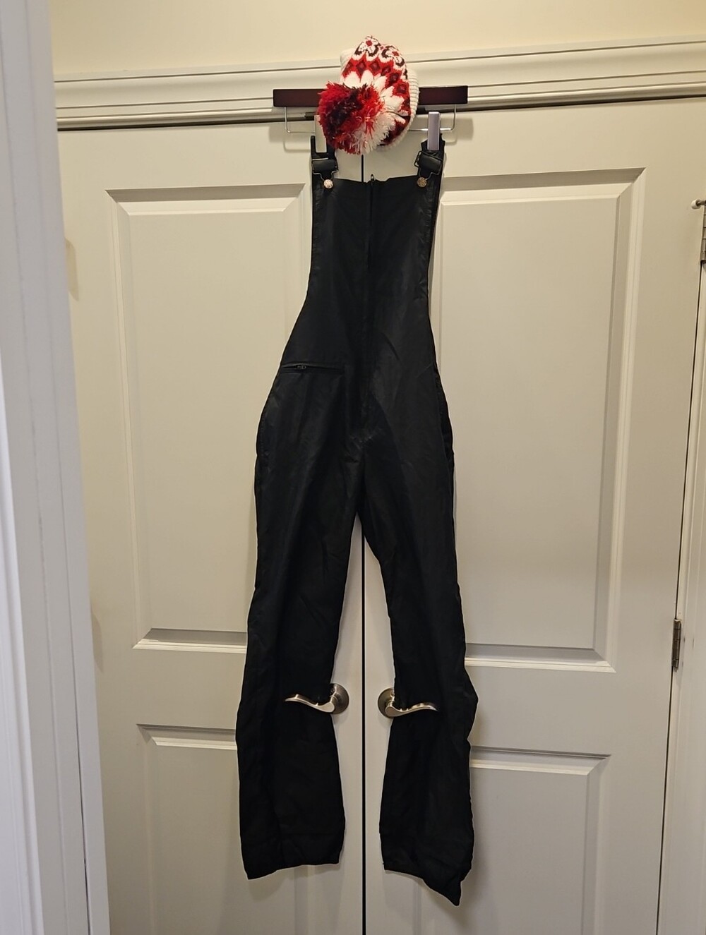 Sears Black Women's Bib Ski Pants with Adjustable Shoulder Straps